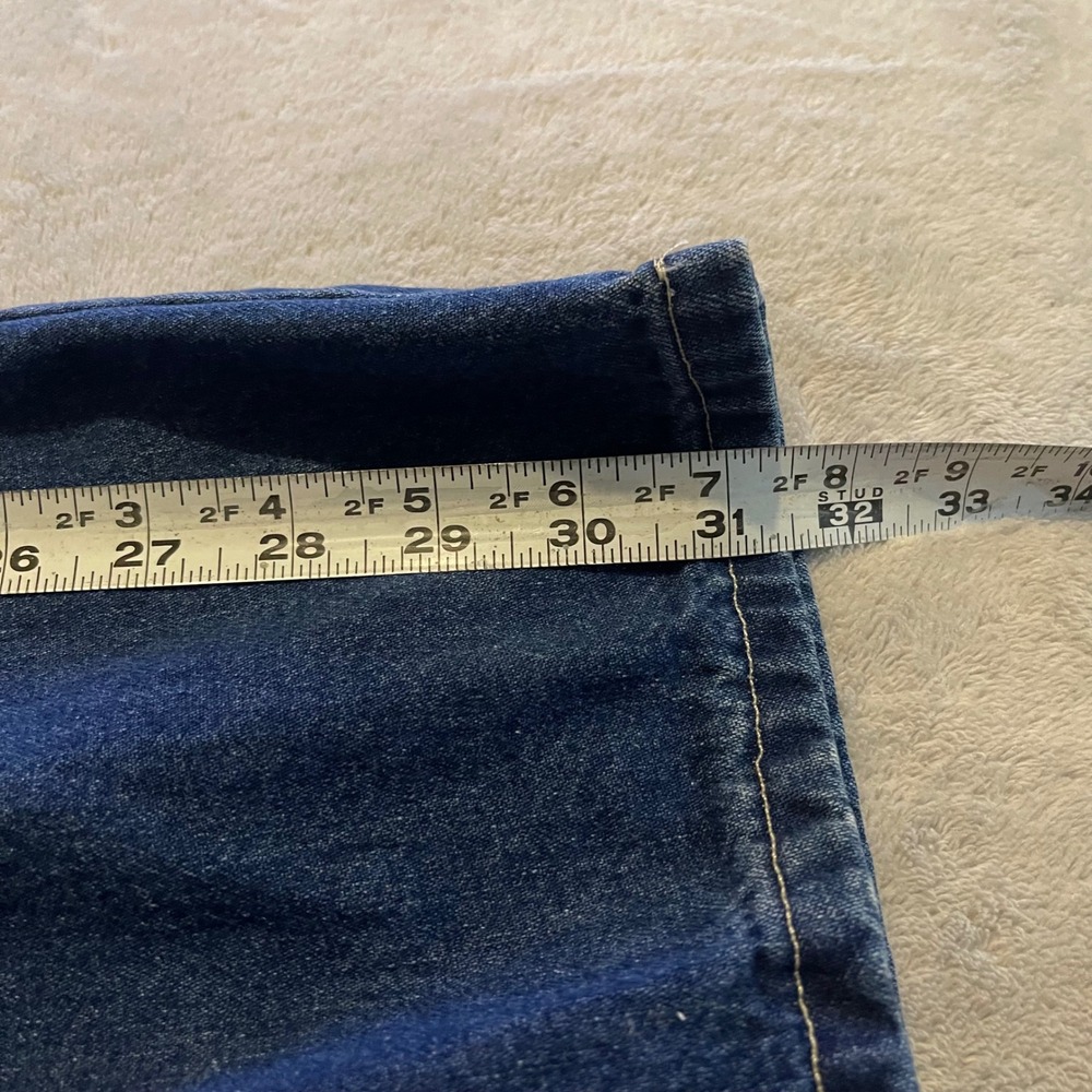 Vintage Casual Corner Jeans Womens 10 High Rise Wide Leg Denim Made in USA 90s - Picture 8 of 12